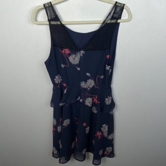 Reformation The Jude Dress Reformed Floral Ruffle Size Small Tunic Urban Boho S - Picture 8 of 9